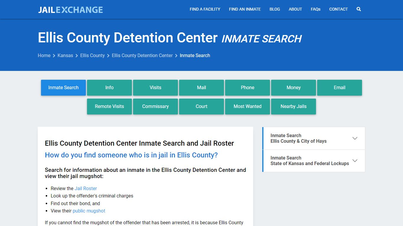 Ellis County Detention Center Inmate Search - Jail Exchange